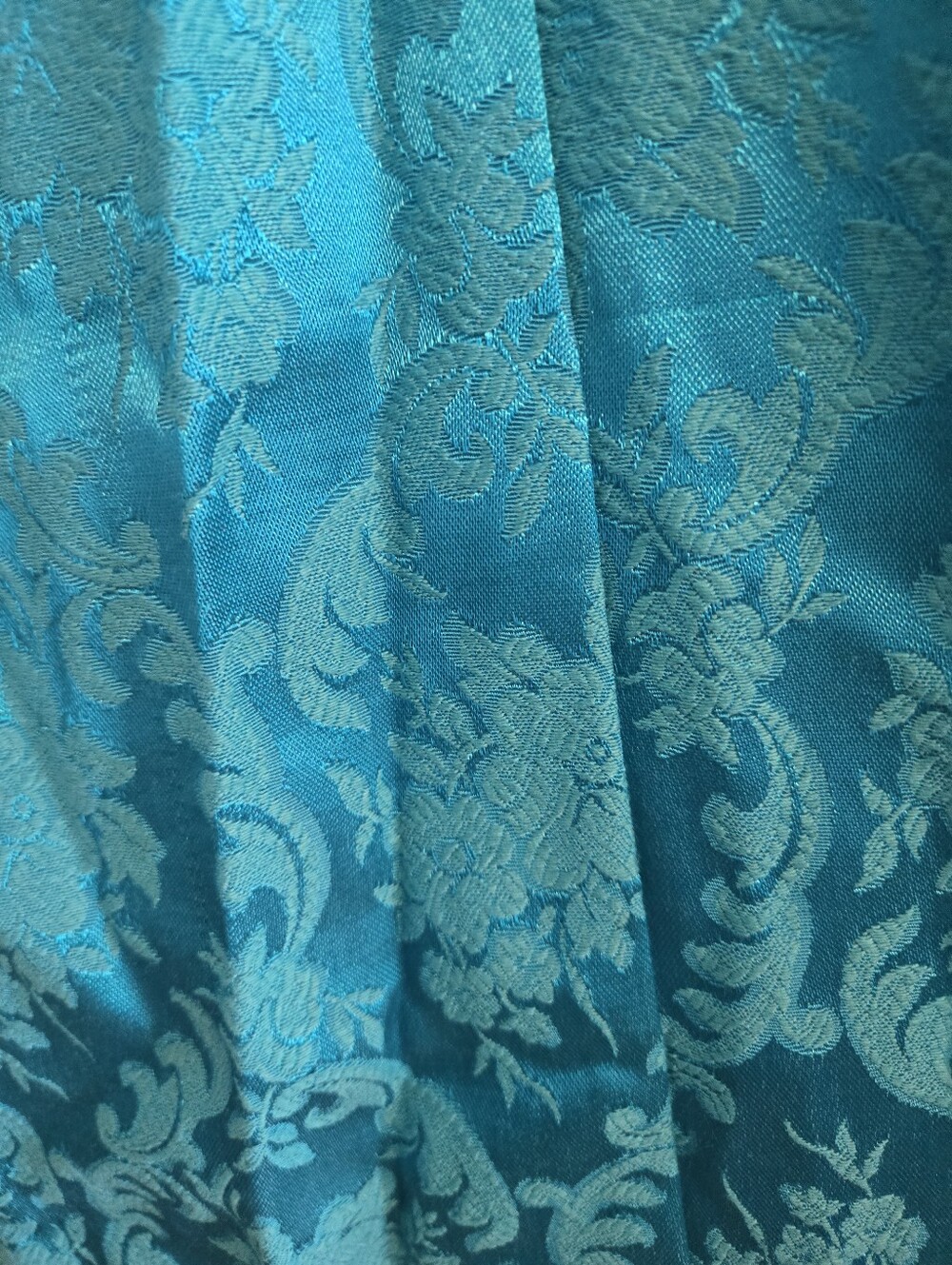 Vintage Formal Renaissance Festivsl Teal Blue Corset Lace Dress, Royal Size 5/6 - Picture 7 of 9